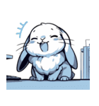 うさぎの日常会話 (1)（個別スタンプ：9）