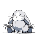 うさぎの日常会話 (1)（個別スタンプ：12）