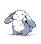 うさぎの日常会話 (1)（個別スタンプ：22）