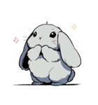 うさぎの日常会話 (1)（個別スタンプ：24）
