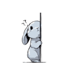 うさぎの日常会話 (1)（個別スタンプ：25）