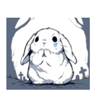 うさぎの日常会話 (1)（個別スタンプ：34）