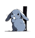うさぎの日常会話 (1)（個別スタンプ：35）