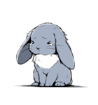 うさぎの日常会話 (1)（個別スタンプ：36）