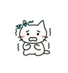 しろねこニャンニャン（個別スタンプ：1）
