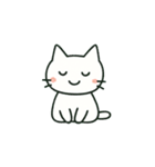 しろねこニャンニャン（個別スタンプ：4）