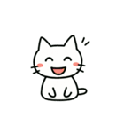 しろねこニャンニャン（個別スタンプ：17）