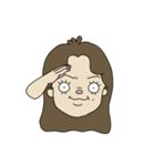 【顔文字】女の子①（個別スタンプ：1）