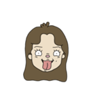 【顔文字】女の子①（個別スタンプ：10）