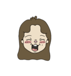 【顔文字】女の子①（個別スタンプ：16）