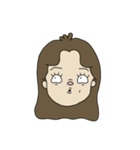 【顔文字】女の子①（個別スタンプ：18）