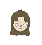 【顔文字】女の子①（個別スタンプ：32）