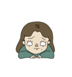 【顔文字】女の子①（個別スタンプ：40）