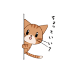 【挨拶】ふわもちネコさん② 茶トラさん（個別スタンプ：29）