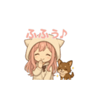 チビピンとココのほんわか日常（個別スタンプ：11）