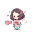 着物好きの女の子（個別スタンプ：10）