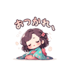 着物好きの女の子（個別スタンプ：15）