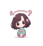 着物好きの女の子（個別スタンプ：16）