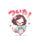 着物好きの女の子（個別スタンプ：35）