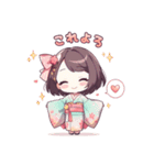 着物好きの女の子（個別スタンプ：40）