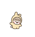 もちもちうさぎ：イエローちゃん (アニメ)（個別スタンプ：1）