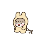 もちもちうさぎ：イエローちゃん (アニメ)（個別スタンプ：4）