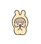もちもちうさぎ：イエローちゃん (アニメ)（個別スタンプ：7）