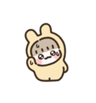 もちもちうさぎ：イエローちゃん (アニメ)（個別スタンプ：9）