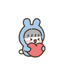 もちもちうさぎ：ブルーちゃん (アニメ)（個別スタンプ：2）