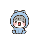 もちもちうさぎ：ブルーちゃん (アニメ)（個別スタンプ：10）