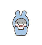 もちもちうさぎ：ブルーちゃん (アニメ)（個別スタンプ：12）