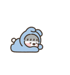 もちもちうさぎ：ブルーちゃん (アニメ)（個別スタンプ：13）