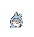 もちもちうさぎ：ブルーちゃん (アニメ)（個別スタンプ：15）