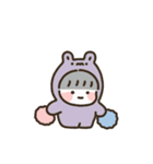 もちもちうさぎ：ブルーちゃん (アニメ)（個別スタンプ：21）