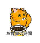 猫あるある（茶トラ猫／長毛）（個別スタンプ：3）
