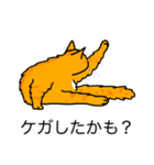 猫あるある（茶トラ猫／長毛）（個別スタンプ：34）