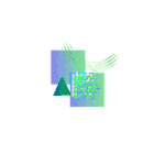 グラフィック一文字（個別スタンプ：3）