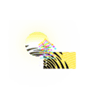 グラフィック一文字（個別スタンプ：4）