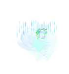 グラフィック一文字（個別スタンプ：14）