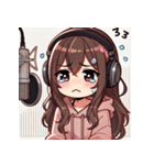 声優女子のスタンプ（個別スタンプ：6）