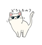 いろんな猫さん #4白雪さん（個別スタンプ：5）