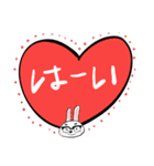 眼鏡の白ウサギ（個別スタンプ：25）