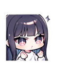 黒髪JKちゃんの日常（個別スタンプ：6）