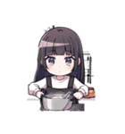 黒髪JKちゃんの日常（個別スタンプ：22）