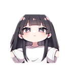 黒髪JKちゃんの日常（個別スタンプ：32）
