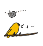 猫あるある（灰色猫／長毛）（個別スタンプ：29）