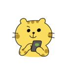 バレーする豹とうさぎ②（個別スタンプ：10）