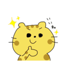 バレーする豹とうさぎ②（個別スタンプ：11）