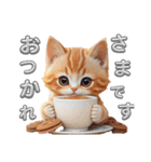 春の子猫 可愛くあいさつ（個別スタンプ：8）