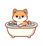 キュートな柴犬ベビーの生活Ver5(にほんご)（個別スタンプ：40）
